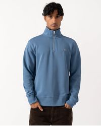 GANT - Regular Fit Shield Logo Half Zip Sweatshirt - Lyst
