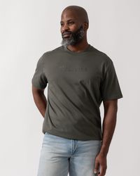 ARMANI EXCHANGE - T-Shirt With Tonal Milano/New York Logo - Lyst