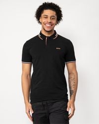 BOSS - Paul Short Sleeve Polo Shirt With Contrast Tipping - Lyst