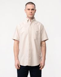GANT - Regular Fit Short Sleeve Oxford Shirt - Lyst