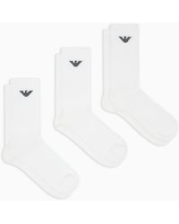 Emporio Armani - 3-Pack Eagle Logo Socks - Lyst