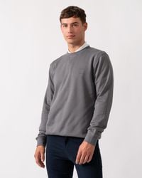 BOSS - Boss Westart Crew Neck Sweatshirt With Logo Patch - Lyst
