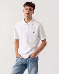 Paul Smith - Ps Organic Cotton Zebra Logo Polo Shirt - Lyst