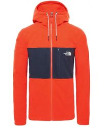 The North Face Blocked Full Zip Mens Jacket Hd - Red
