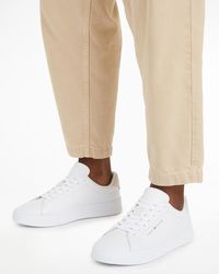Tommy Hilfiger - Th Leather Court Trainers - Lyst