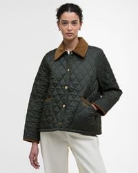 Barbour - Icons Cropped Liddesdale Quilted Jacket - Lyst