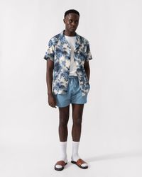 BOSS - Short Sleeve Floral Print Beach Shirt - Lyst