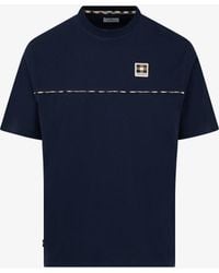 Aquascutum - Club Check Piping T-Shirt - Lyst