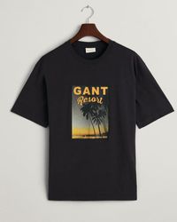 GANT - Washed Graphic Short Sleeve - Lyst