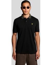 Lyle & Scott - Tartan Collar Polo Shirt - Lyst