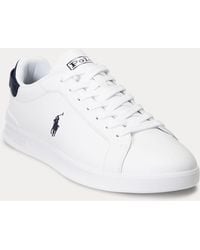 Ralph Lauren - Heritage Court Ii Leather Sneaker - Lyst