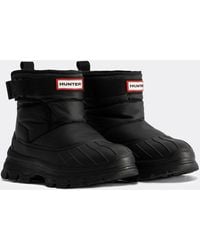 HUNTER - Intrepid Short Buckle Snow Boots - Lyst