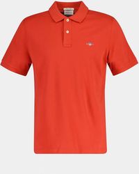 GANT - Regular Fit Short Sleeve Shield Logo Pique Polo - Lyst