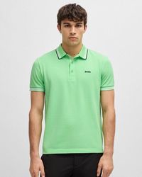 BOSS - Paddy Contrast Polo - Lyst