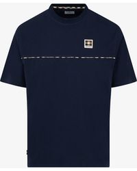 Aquascutum - Club Check Piping T-Shirt - Lyst