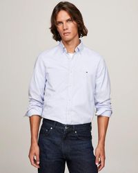 Tommy Hilfiger - Flex Mini Print Long Sleeve Slim Shirt - Lyst