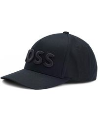 BOSS - Sevile Cotton-twill Cap With 3d Embroidered Logo - Lyst