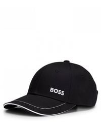 BOSS - Cap-1 Cotton-Twill Cap With Logo Detail Nos - Lyst