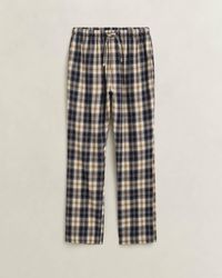 GANT - Checked Pyjama Pants - Lyst