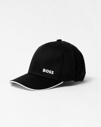 BOSS - Boss Bold Logo-Print Cap - Lyst