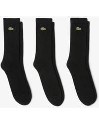 Lacoste - 3 Pack Sport High Cut Socks - Lyst