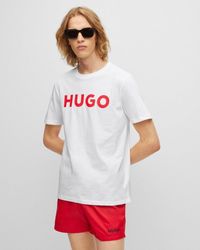 HUGO - Dulivio Crew Neck Short Sleeve T Shirt - Lyst