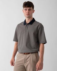 ARMANI EXCHANGE - Aop Logo Pattern Polo Shirt Size: M - Lyst
