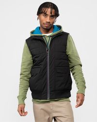 Paul Smith - Ps Recycled Wadding Mixed Media Gilet - Lyst