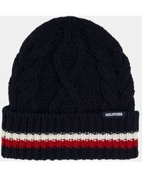 Tommy Hilfiger - Monotype Chunky Knit Beanie - Lyst