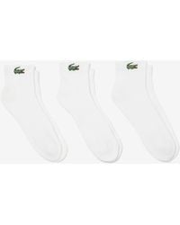 Lacoste - 3-Pack Mid-Length Sport Socks - Lyst