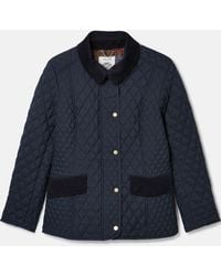 Joules - Highclere Diamond Quilted Jacket - Lyst