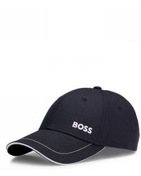 BOSS - Cap-1 Cotton-Twill Cap With Logo Detail Nos - Lyst