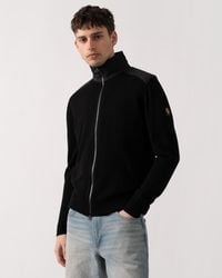 Belstaff - Kelby Merino Wool Zip Cardigan - Lyst