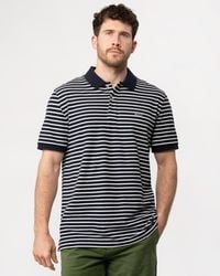 GANT - Striped Short Sleeve Pique Polo - Lyst