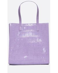 Ted Baker - Croccon Imitation Croc Large Icon Bag - Lyst