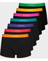 Paul Smith - 7-Pack Trunks With Coloured Waistbands - Lyst