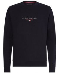 tommy hilfiger logo sweatshirt black