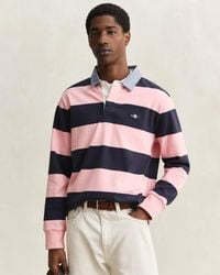 GANT - Regular Chambray Stripe Heavy Rugger - Lyst