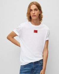 HUGO - Diragolino212 Label Logo T-Shirt Nos - Lyst