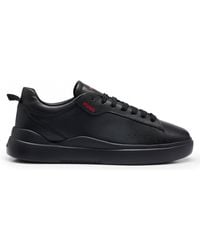 HUGO - Cupsole Trainers In Smooth Leather - Lyst