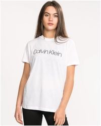 Calvin Klein T-shirts for Women - Up to 58% off at Lyst.com