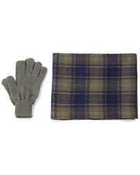 Barbour Tartan Scarf And Gloves Gift Set - Multicolour