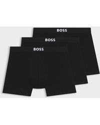 BOSS - 3-Pack Stretch Cotton Boxer Briefs - Lyst