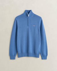 GANT - Casual Cotton Half Zip Jumper - Lyst