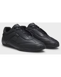 BOSS - Jaylen Leather Trainers With Logo Detail - Lyst