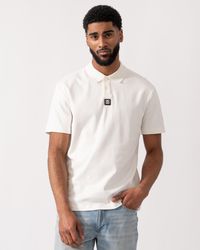 HUGO - Deabono Interlock Cotton Polo Shirt With Stacked Logo - Lyst