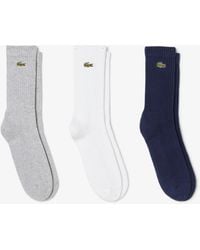 Lacoste - 3 Pack Sport High Cut Socks - Lyst