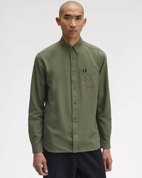 Fred Perry - Long Sleeve Oxford Shirt - Lyst