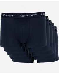 GANT - Slim Fit Stretch Cotton Jersey Trunks 5-Pack - Lyst