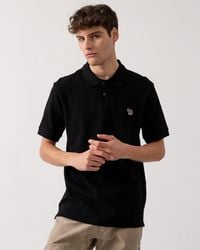 Paul Smith - Ps Organic Cotton Zebra Logo Polo Shirt - Lyst